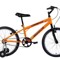 Bicicleta Aro 20 Infantil Mtb Boy com Roda Lateral Laranja