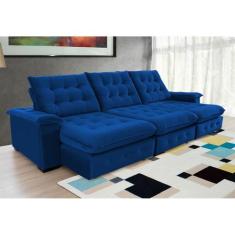 Sofá Coliseu 3.40m Retrátil e Reclinável Super Pillow  - Sofisticato, 