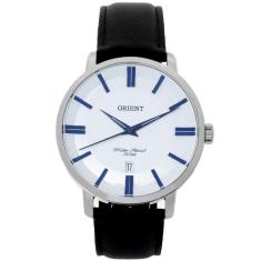 Relógio Orient Masculino Mbsc1038 S1nx Prata Couro Marrom