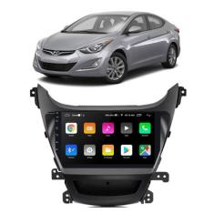 Kit Central Multimídia Android Elantra 2014 2015 2016 9 Polegadas Tv O