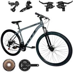 Bicicleta GTI Roma Aro 29 21 Velocidades Aluminio 6061 C/ Kit Shimano,