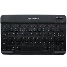 Teclado Sem Fio Bluetooth Multimídia K-Bt40Bk Mini, C3Tech