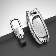 TPHJRM Capa da chave do carro em liga de zinco, adequado para Hyundai I10 I20 I30 HB20 IX25 IX35 IX45 TUCSON Avante