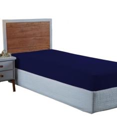 Lençol Solteiro Aveludado 400 Fios Cama Box e Infantil com Elástico Av