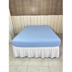 Lençol Avulso para Cama QUEEN Cor Lisa, com Elástico para Roupas de Ca