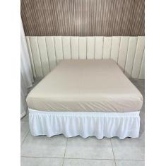 Lençol Avulso para Cama QUEEN Cor Lisa, com Elástico para Roupas de Ca