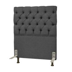 Cabeceira Cama Box Solteiro 90Cm Cristal Linho Cinza