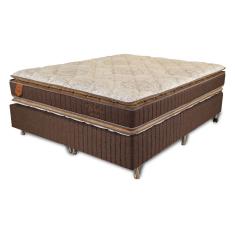 Colchão King Size 193X203X65 Bali Prorelax Molas Ensacadas Pillow Top Duplo - Marrom
