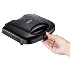 Sanduicheira Elétrica Arno Sacb com Placas Antiaderentes Luz Indicadora 700W Preto 220V