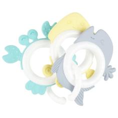 Kit Mordedor Animais Marinhos MASC Pimpolho AZUL/AMARELO/VERDE