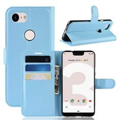 Capa para Google Pixel 3 Lite XL, capa carteira flip de couro PU premium com compartimento para cartão, suporte e fecho magnético [capa interior à prova de choque de TPU] Compatível com Google Pixel 3