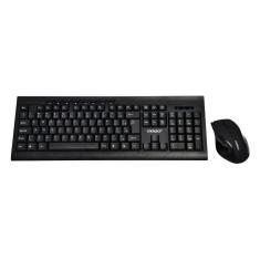 Teclado Kit + Mouse Sem Fio Satellite Ak-726g - Preto (portugues)