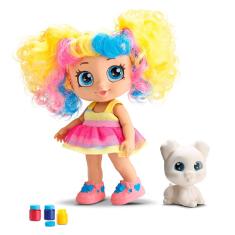 Boneca My Best Pintura Cabelo Colorido 790 Bee Toys
