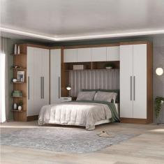 Guarda-Roupa Modulado 10 Portas 6 Gavetas 7 Peças - Hecol Móveis