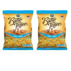 Bala Butter Toffees Arcor Sabor Leite / Milk - Combo 02 Pacotes 500G