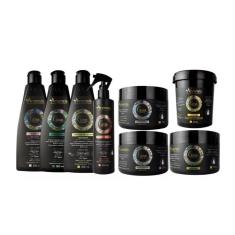 Kit Arvensis Cachos Naturais Crespos E Crespíssimos 8 Itens