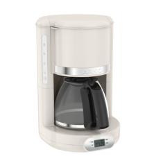 Cafeteira Elétrica Arno Soleil Marfim 1,25L SFCM, Design Retrô, Programável, Corta Pingos, Jarra de Vidro, 110V