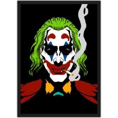 Quadro Decorativo Abstrato Coringa Super Heróis Nerd Geek Decorações C