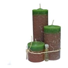 Kit 3 Velas Decoração Enfeite De Natal - Decore Seu Natal - Velas da J