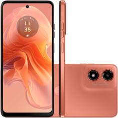 Smartphone Motorola Moto G04s 4G 128GB 8GB RAM Boost Tela 6.6" Câmera AI 50MP + Selfie 5MP - Coral