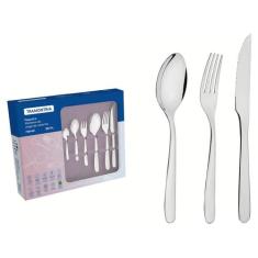 Faqueiro Tramontina Havaí em Aço Inox 36 Peças, Inox, 36 Peças