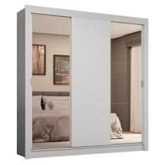 Guarda-roupa Casal 3 Portas de Correr com Espelhos 4 Gavetas Sublime Plus Madesa