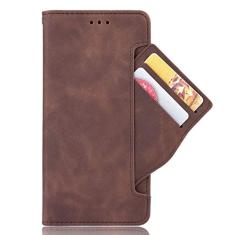 Capa com compartimento para cartão para Oppo Reno A, capa flip carteira com suporte de couro para Oppo Reno A, capa magnética retrô para telefone, capa carteira com compartimentos para cartões