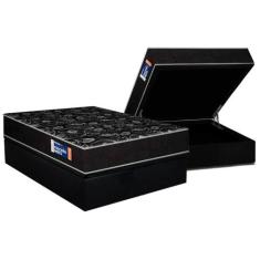 Conjunto Box Baú Casal: Colchão Espuma Plumatex D28 IsoPluma + Base CR
