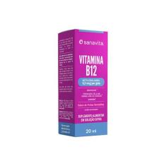 Vitamina B12 Metilcobalamina em Gotas 20ml  Sanavita