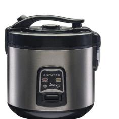 Panela Elétrica De Arroz E Legumes Pai6x 6 Xícaras Agratto Inox 110V
