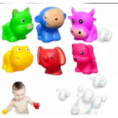 Banho Legal Kit Borracha Vinil Dino Animais Dinos 6 Bichos - LIZ BABY 