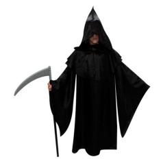 Fantasia Halloween Pânico Túnica da Morte Adulto