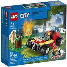 Lego City Blocos De Montar Floresta Em Chamas 84 Peças 60247