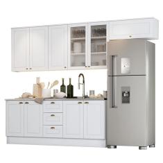 Cozinha Completa Americana 5 Peças com Vidro - Móveis Henn