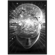 Quadro Decorativo Psicologia Profissão Cérebro Decorações Com Moldura 