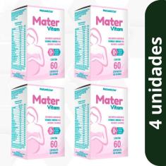 Kit Mater Vitam 500mg Vitamina Gestante Maternidade Gravidez Suplemento Natunectar - 4 unid (240 cápsulas)
