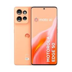 Smartphone Motorola Edge 50 5G - 256GB 24GB (12GB RAM+12GB Ram Boost) 50MP Sony Camera Moto AI Ultrarresistencia militar - Peach Fuzz