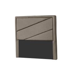 Cabeceira Cama Box Estofada Solteiro Oxford Suede Bege - Probel