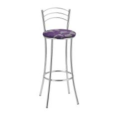 Kit 2 Banquetas Cromadas Bc26-a Assento Espuma D15