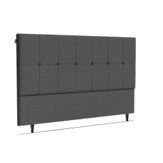 Cabeceira Piave Veluto Cinza Sup King (12x195x125) - Ortobom