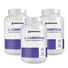 Suplemento L-Carnitina 500mg New Nutrition - 120 Caps