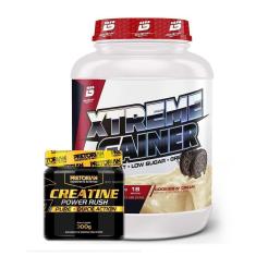 Kit Xtreme Gainer 3Kg Bio Sports USA + Creatina Power Rush 300g Pretorian-Unissex