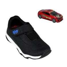Tenis Infantil Masculino Kidy Respitec Play Mais Carrinho C NF-Unissex