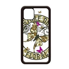 Círculo borboleta letra mola para iPhone 12 Pro Max capa para Apple Mini Mobile Case Shell