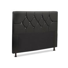 Cabeceira Para Cama Box Casal Queen Franca 160cm Corino Preto