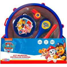 Kit Musical Infantil Conjunto Bumbo Patrulha Canina YESTOYS
