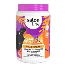 Creme Para Pentear Salon Line Brilho Máximo 1kg, 1kg