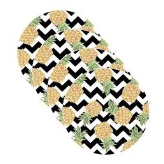 Sousplat Abacaxi Chevron 2 - NSW, 4 Peças, com base