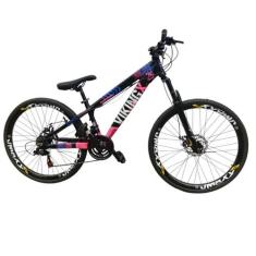 Bicicleta Aro 26 Bike Vikingx 21V Tuff 25 Freio Hidraulico Freeride Qu