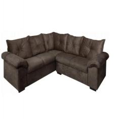 Sofá De Canto Cannes 5 Lugares Mamflex Marrom